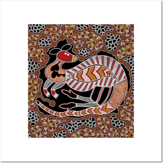 Aboriginal Art - Kangaroo Dreaming Wall Art by hogartharts